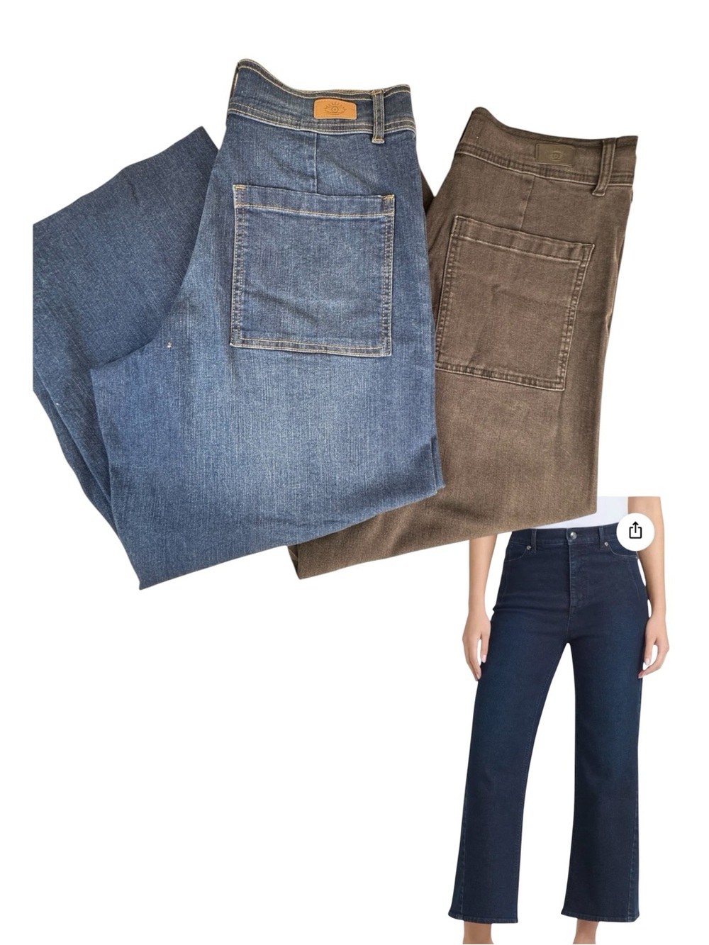 Sofia Vergara Margot Super high rise wide leg jean size 10